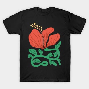 Abstract Hibiscus T-Shirt